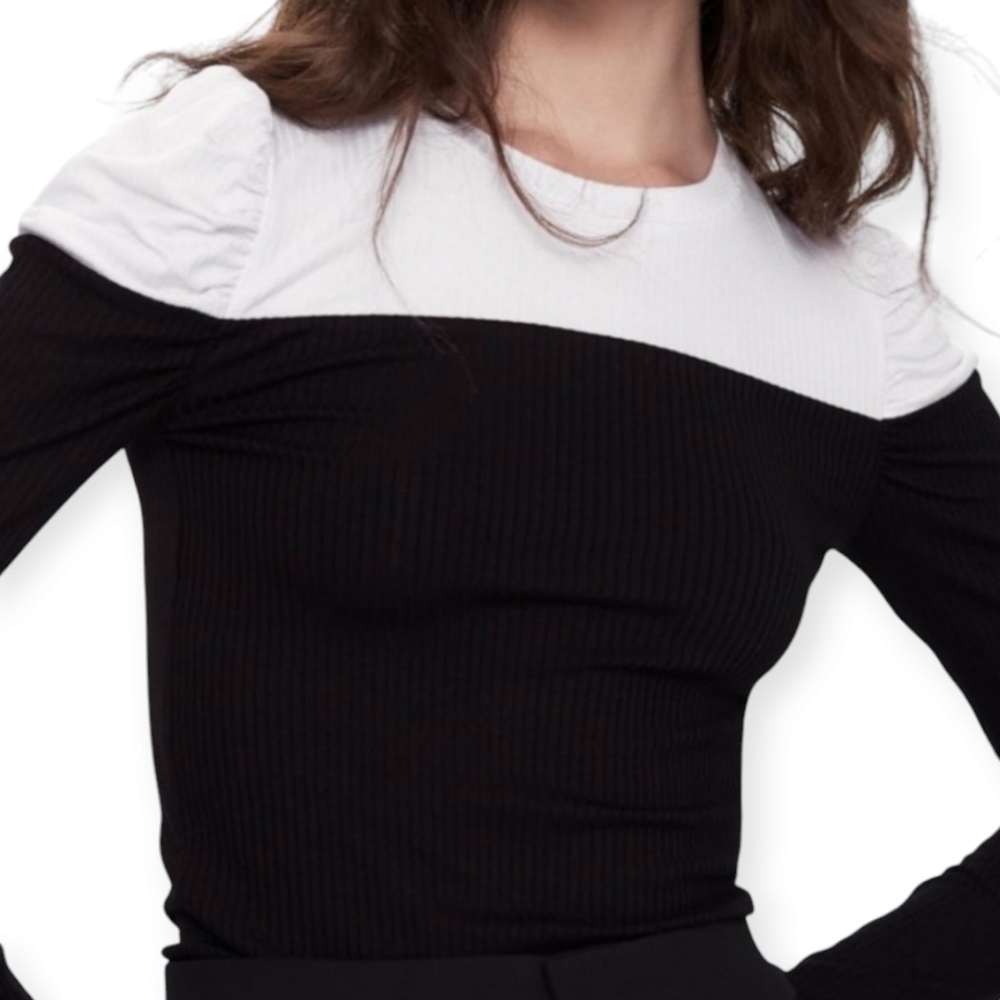 Zara Colorblock Top - Picture 2 of 9
